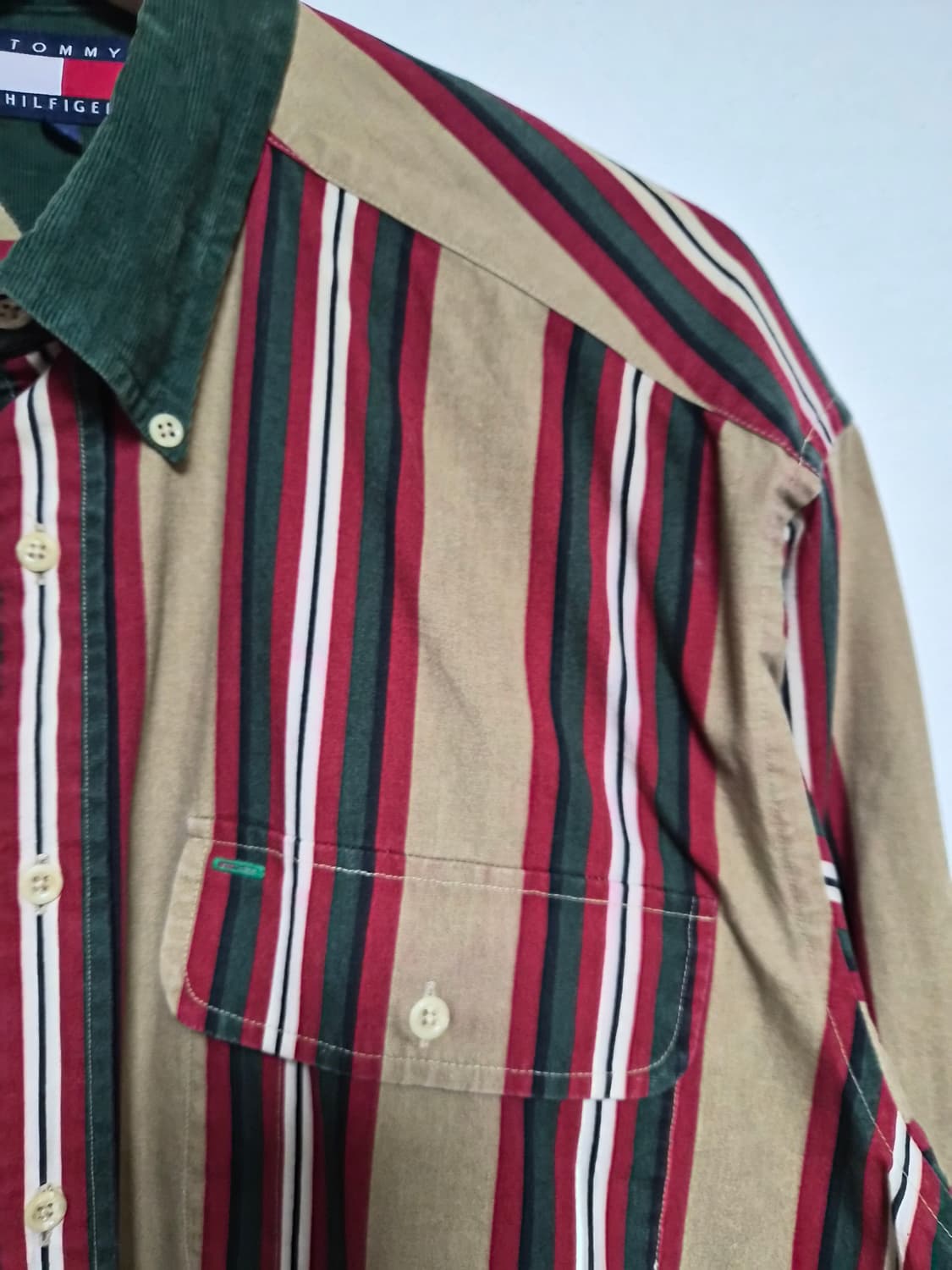 타미Tommy 올드스쿨 스트라이 셔츠 M사이즈 - S291 상품이미지3