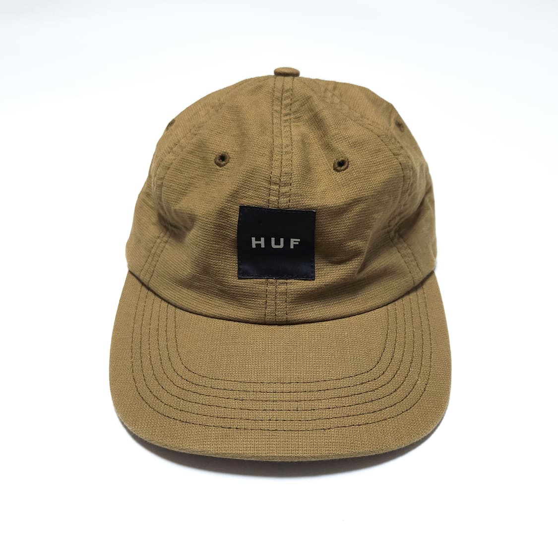 허프 HUF USA 박스 로고 6패널 스트랩 캡 카라멜 상품이미지2