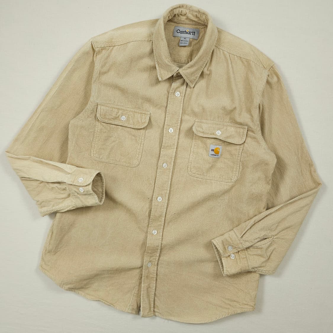 XL(105) 칼하트 리워크 헤비 코듀로이셔츠 베이지 상품이미지2