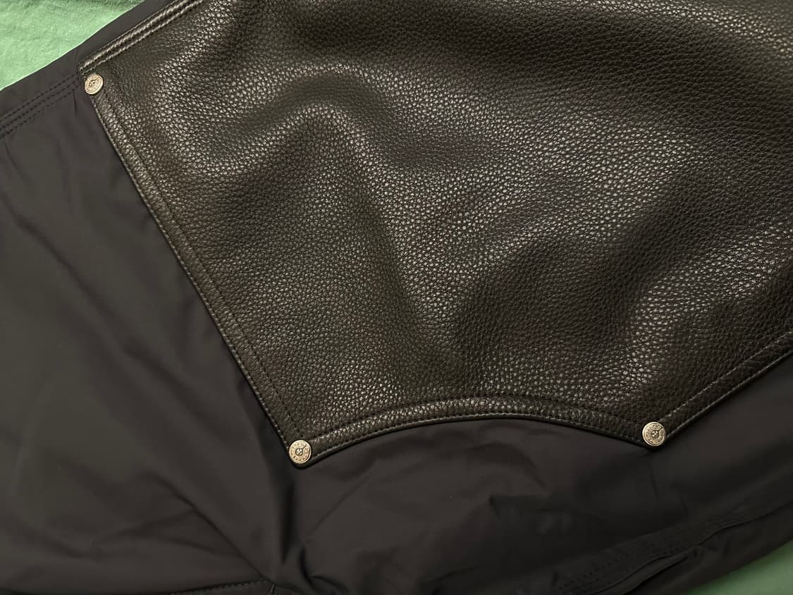 [36] 크롬하츠 나일론 레더 카펜터 워크 팬츠 새제품 상품이미지6