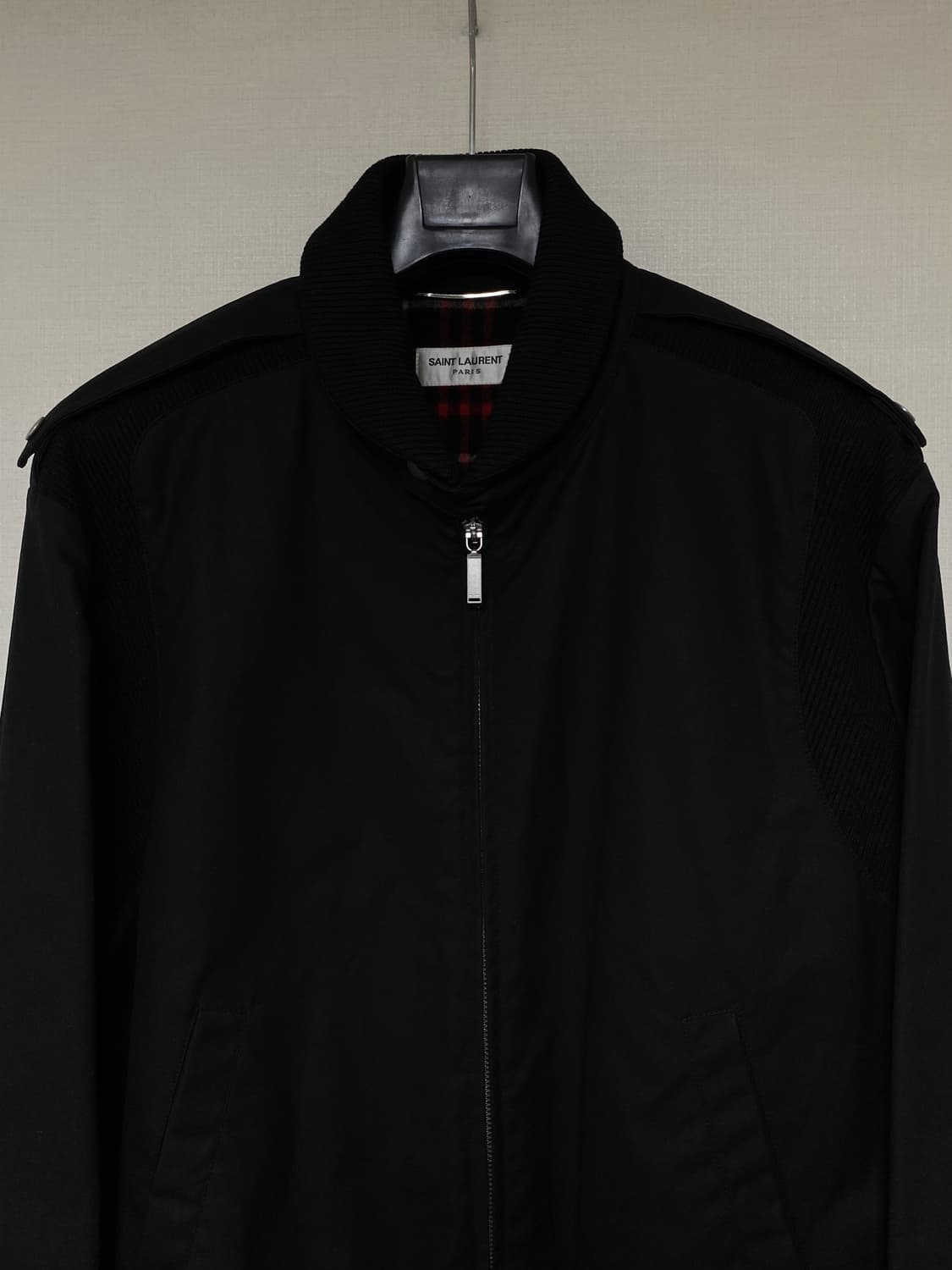 SAINT LAURENT WAX TEDDY RACER BOMBER 상품이미지2