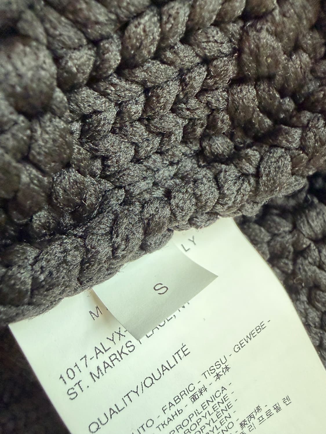 1017 알릭스 9SM 케이블 니트 스웨터 베스트 블랙 ALYX 조끼 상품이미지7