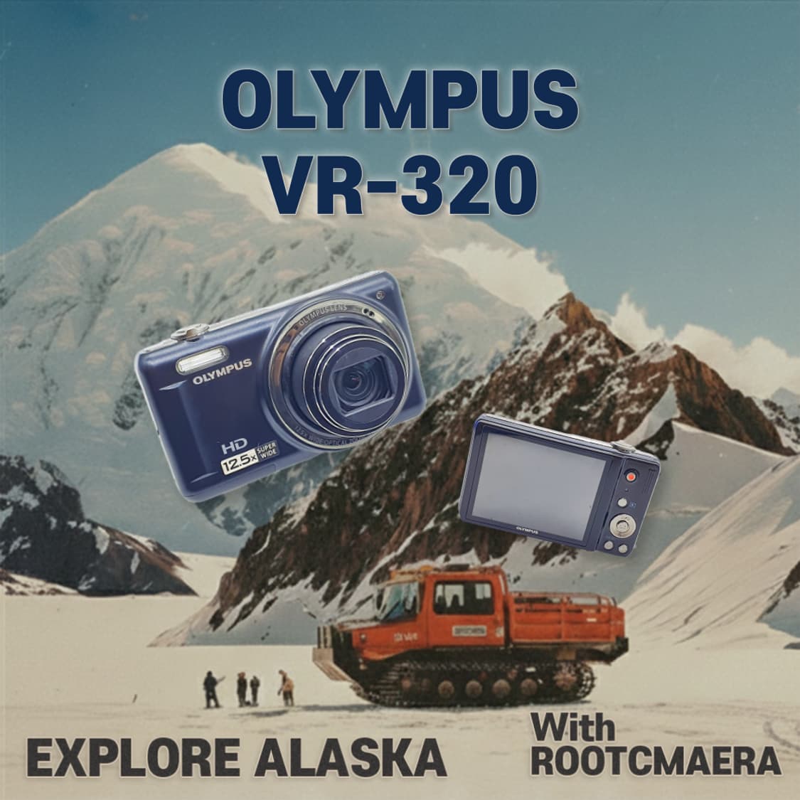 올림푸스 VR-320 + 케이스  오션 블루🌊 빈티지 디카 디지털카메라 상품이미지1