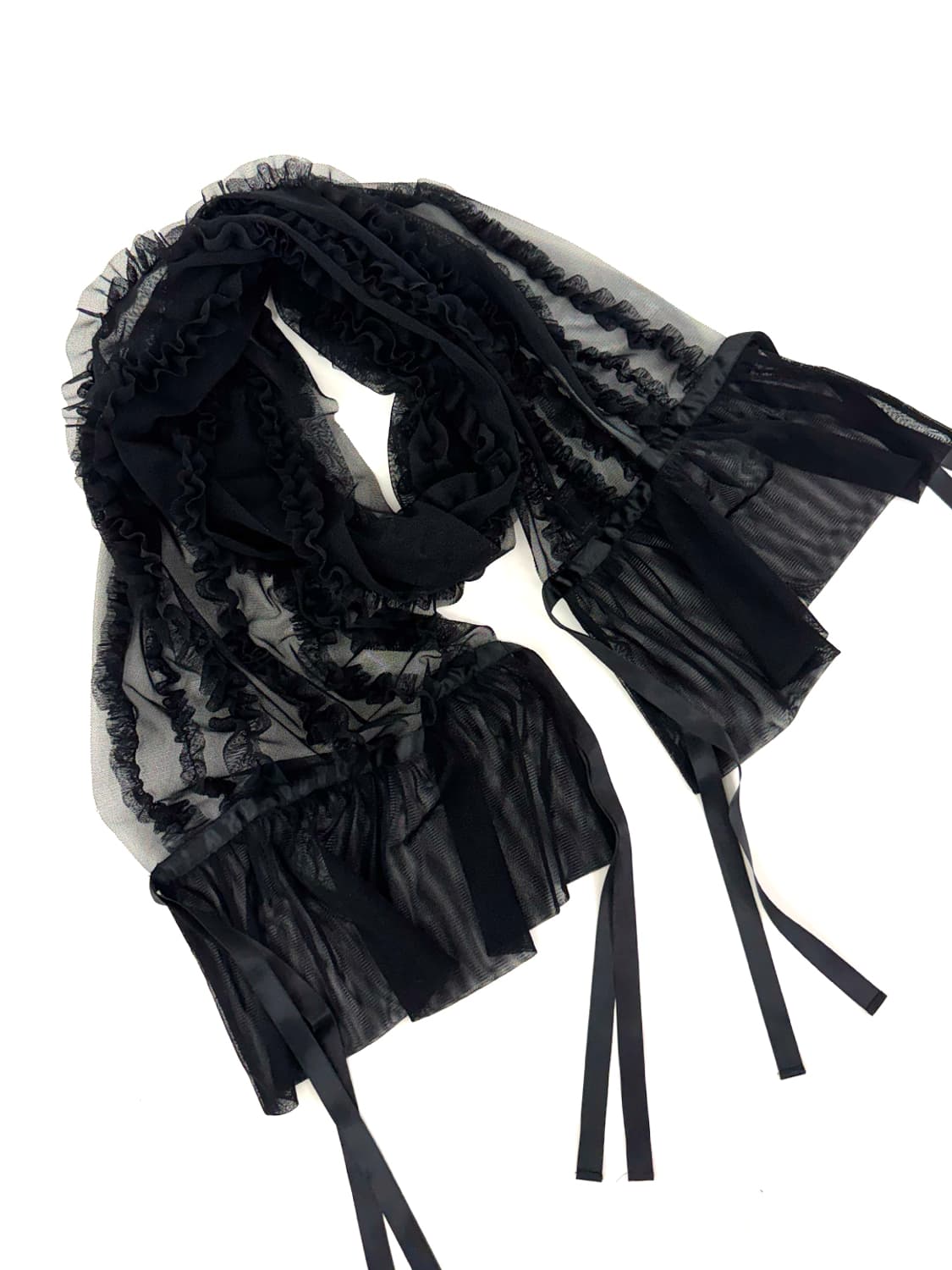 Pink House Frill Sheer Lace Stole 상품이미지3