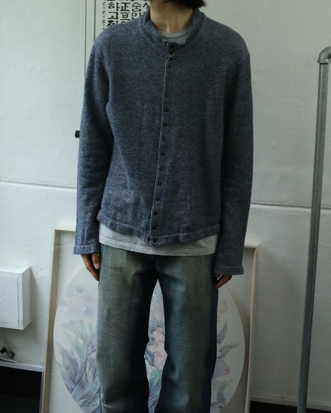 아네스베 옴므 멀티 버튼 가디건  상품이미지2