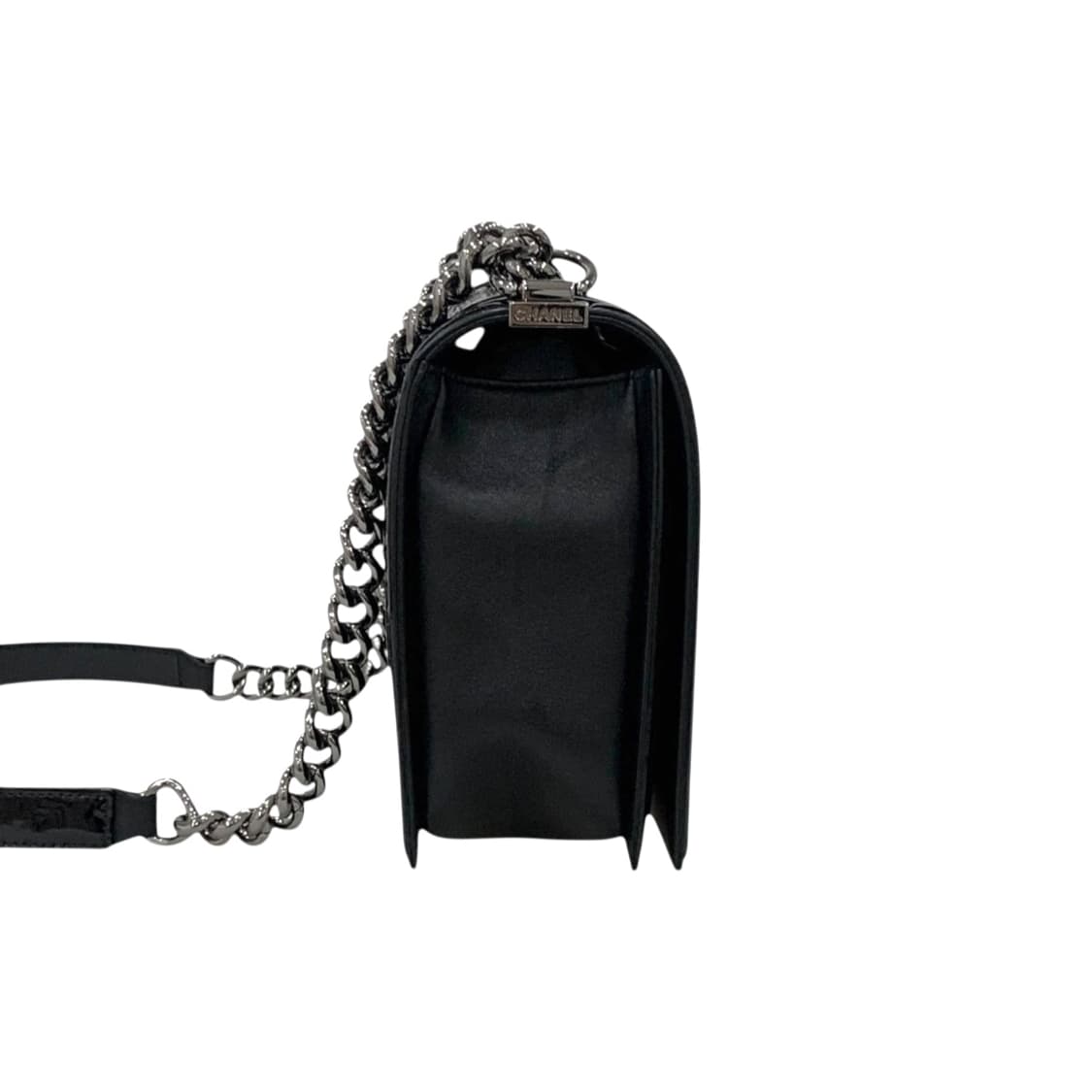 샤넬 보이백 라지 플랩백 CC 은장 페이던트 레더 상품이미지5