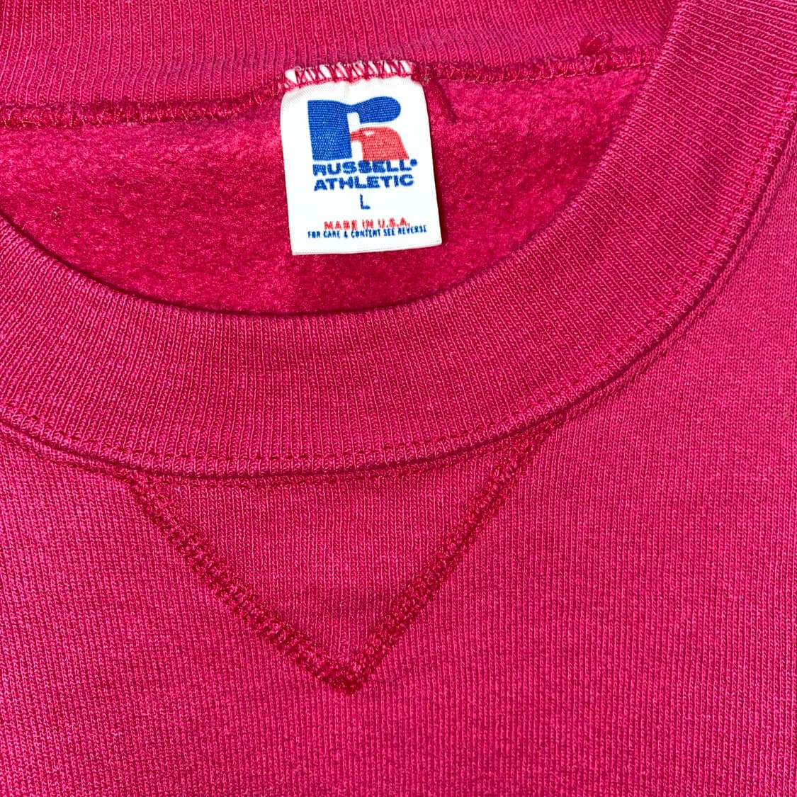 90년대 미제 러셀 에슬레틱 스웻셔츠 핑크 상품이미지3