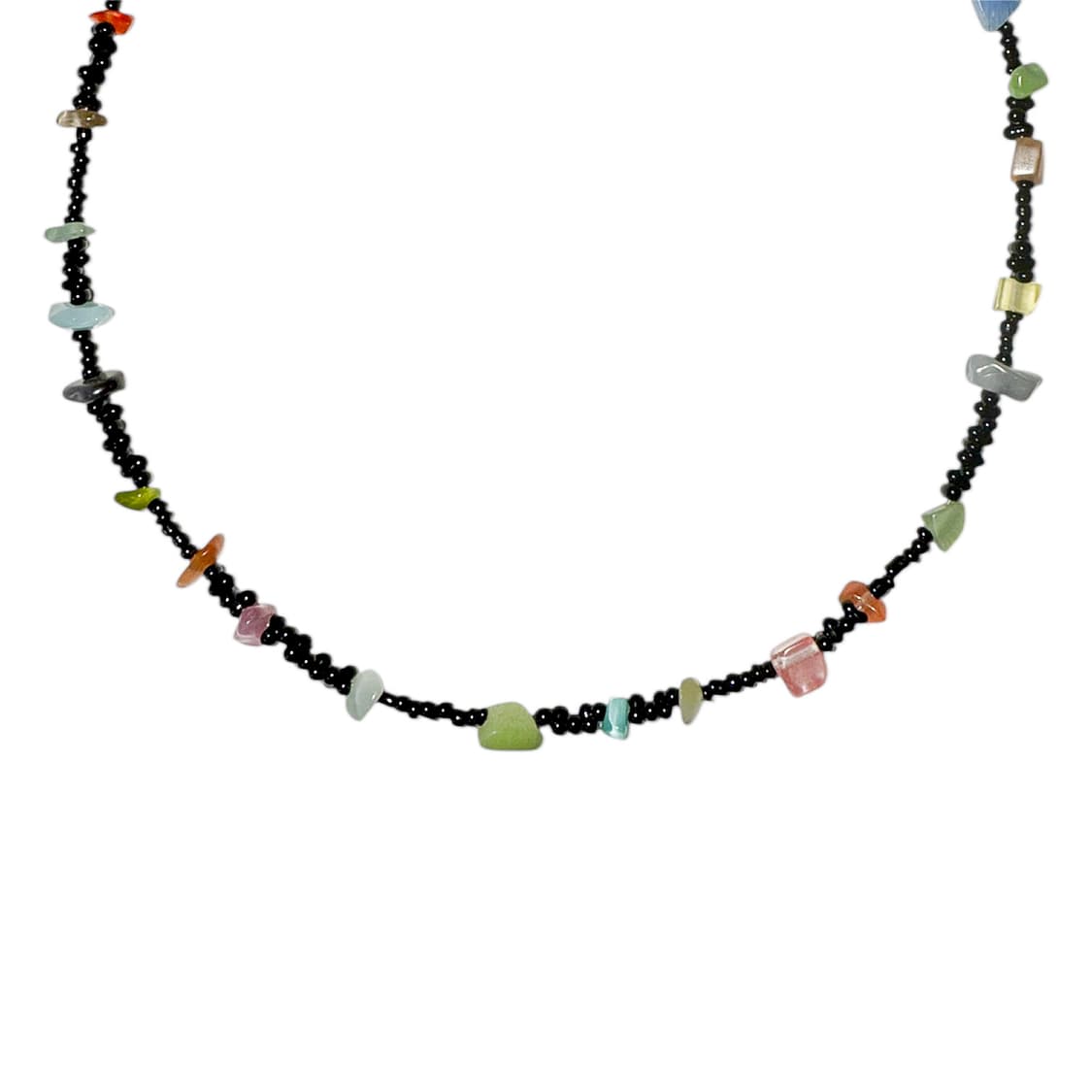color black pebble necklace 상품이미지2