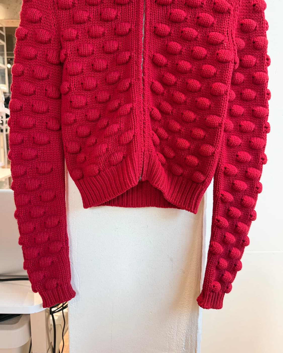 프라다 스포츠 레드 서클 니트 집업  상품이미지6