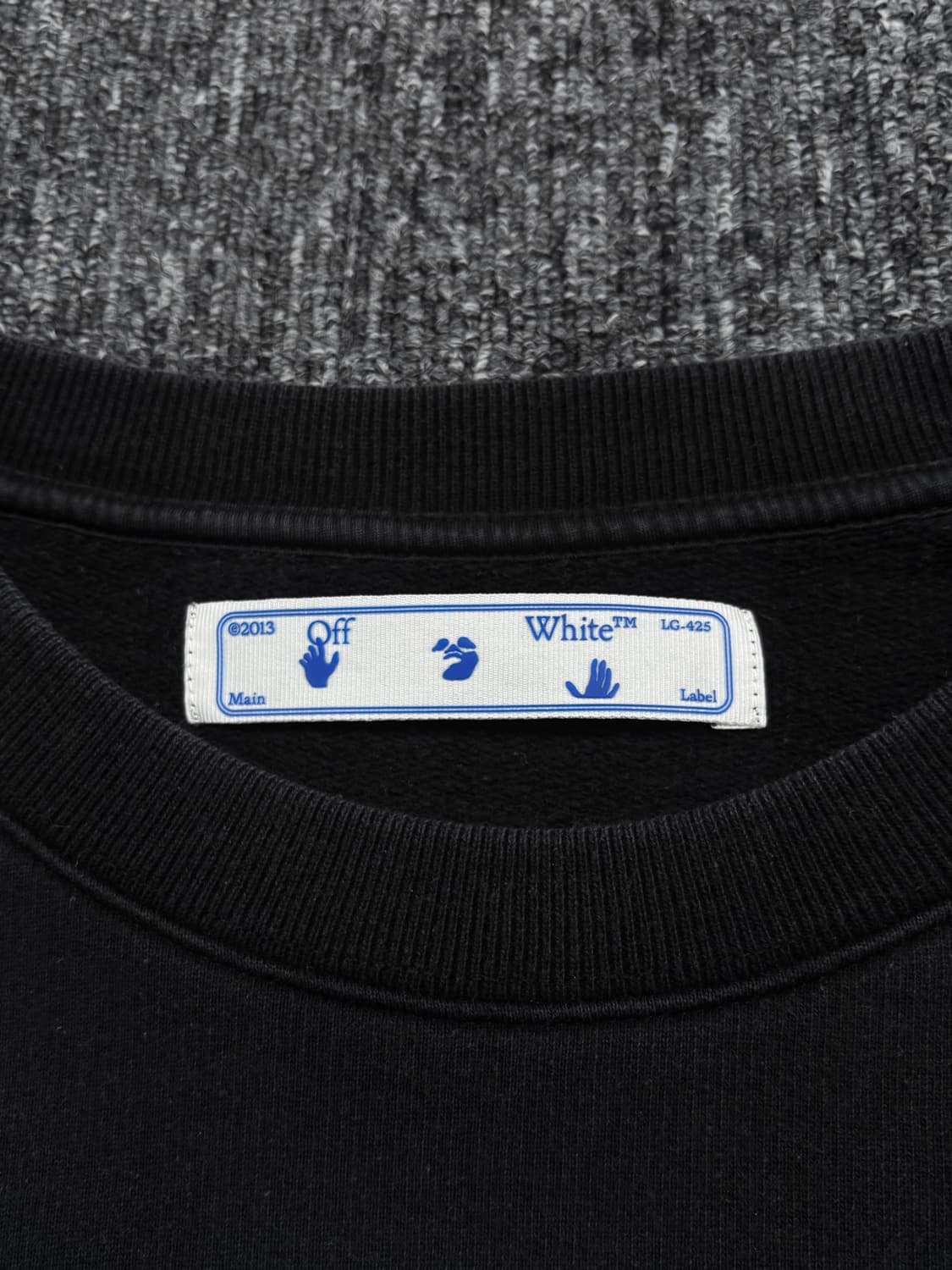 오프화이트 블랙 마커 애로우 맨투맨 상품이미지6