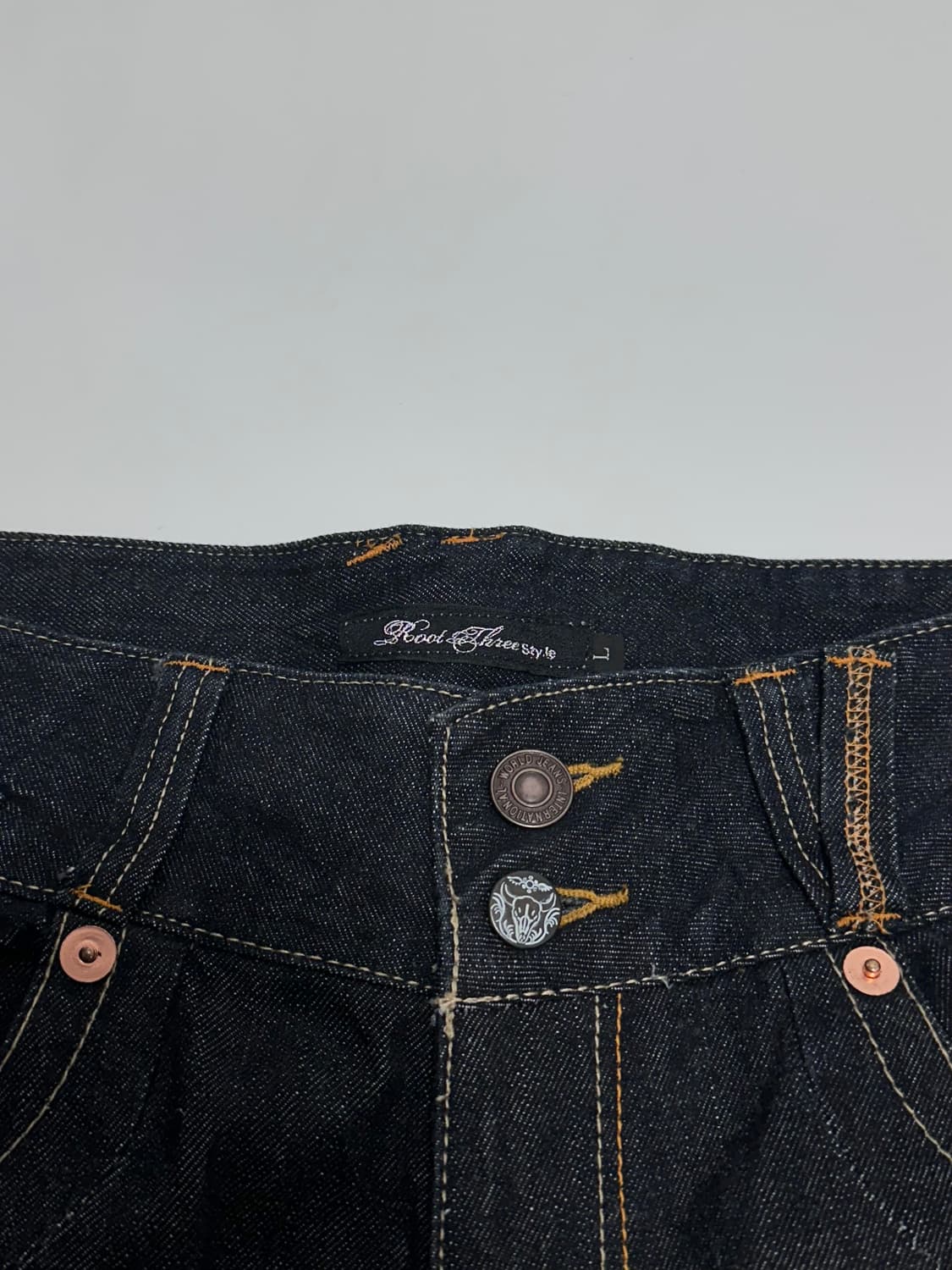Root Three Style y2k denim pants 일본빈티지 상품이미지5