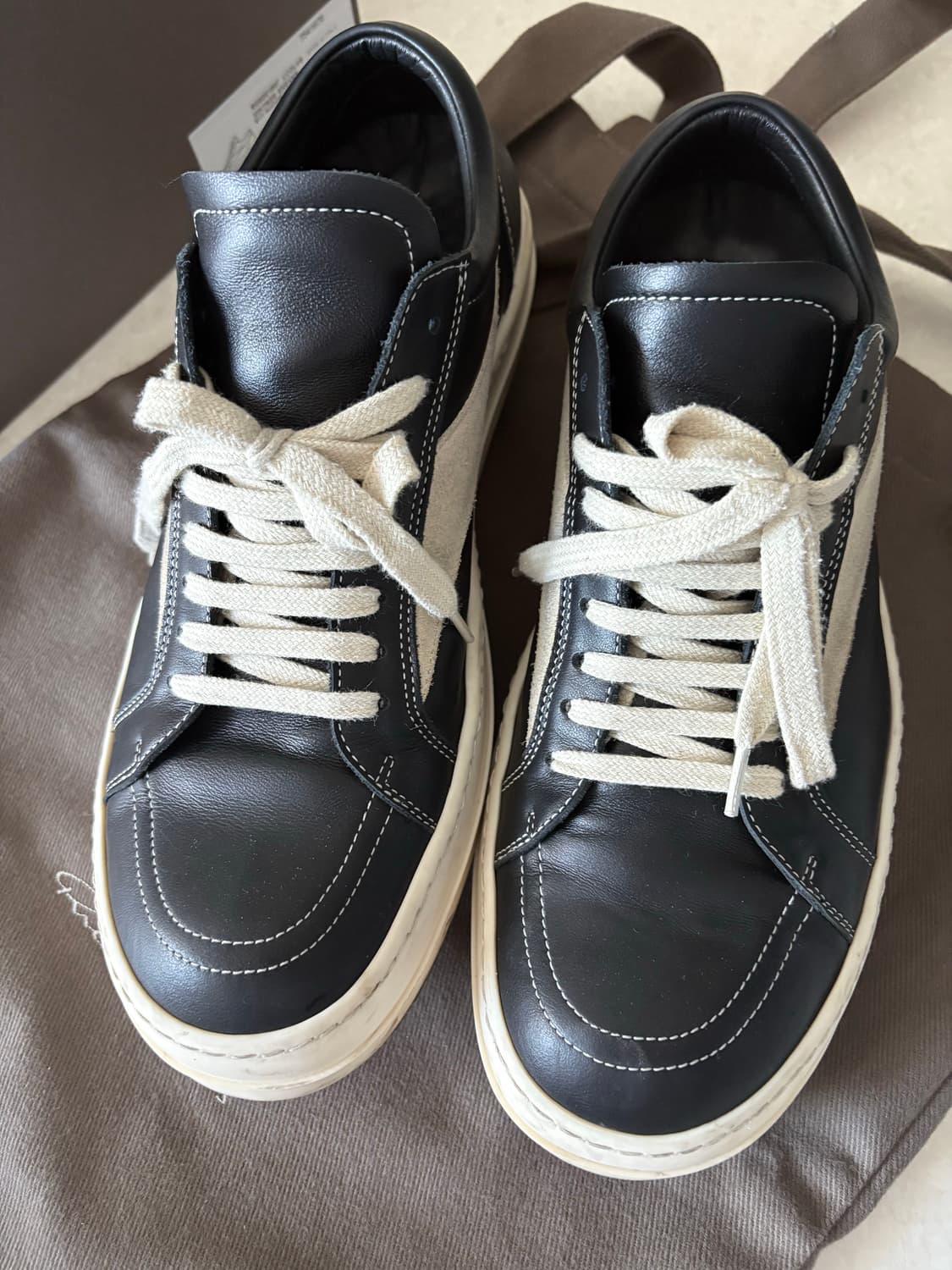 25fw릭오웬스 릭반스 레더 44 블랙판매 상품이미지3