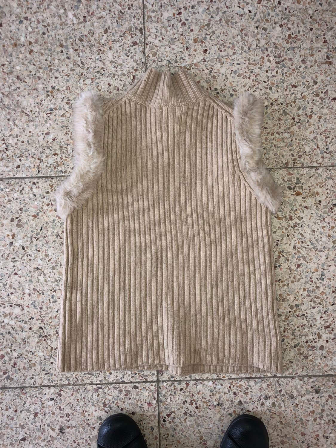 knit fur vest 상품이미지6