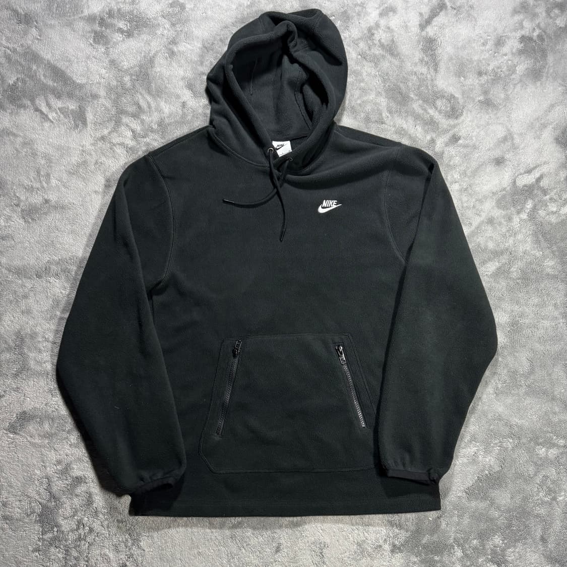나이키 블랙 플리스 후드티 상품이미지1