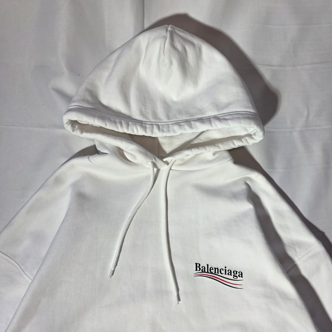 [XS]발렌시아가 폴리티컬 캠페인 로고 화이트 후드티(백화점판) 상품이미지2