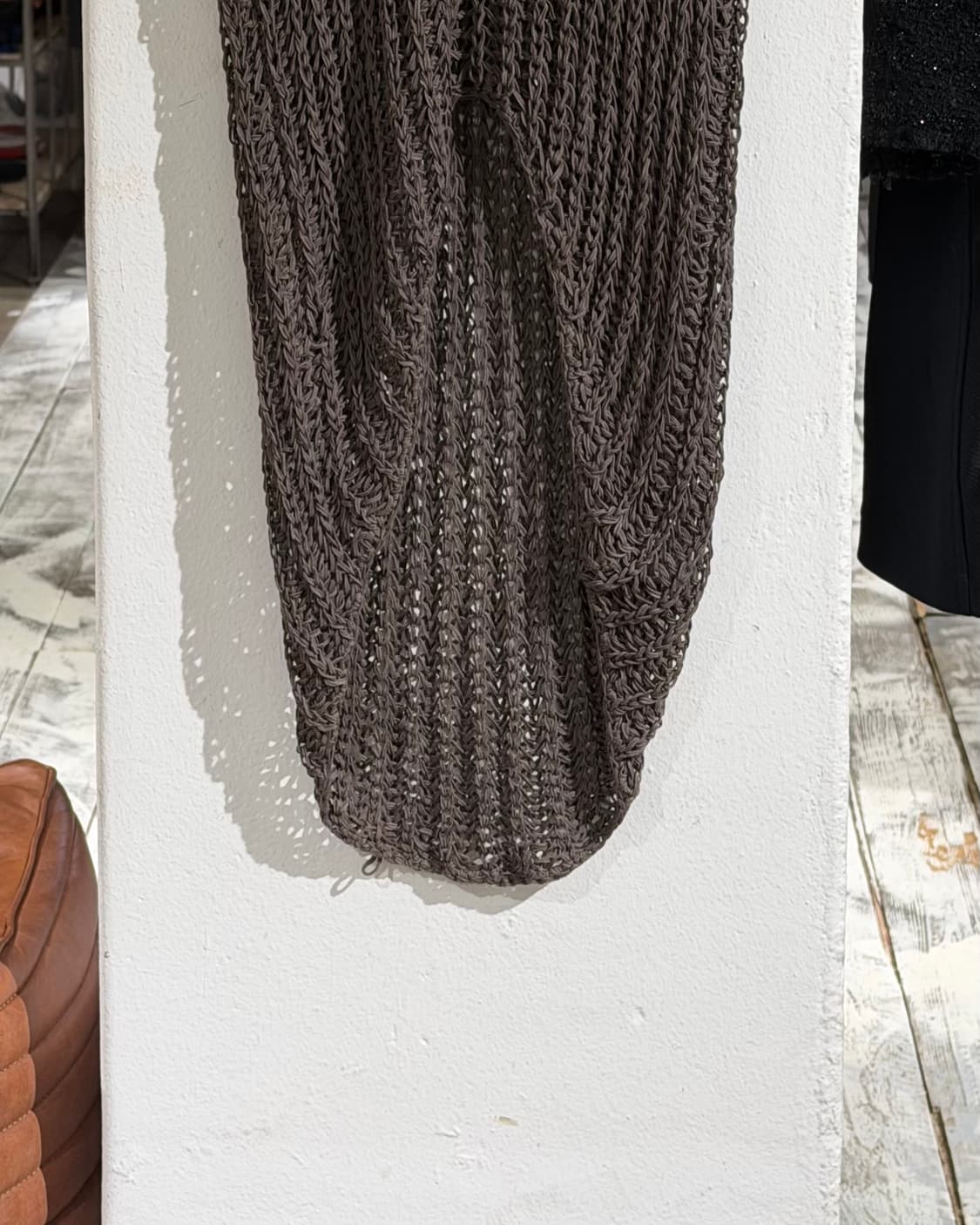 헬무트랭 브라운 크로셰 니티드 슬리브리스  상품이미지5