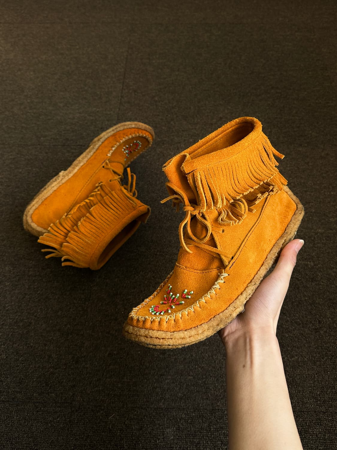 Yuketen 프린지 디테일 모카신 상품이미지1