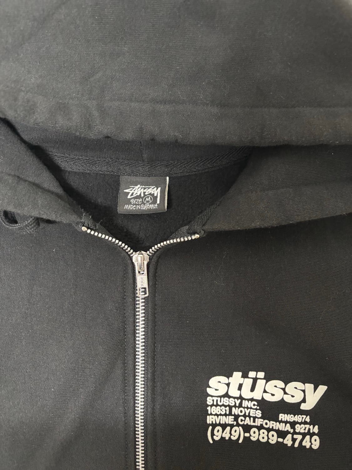 Stussy 스투시 DNA Zip 후드집업 블랙 상품이미지5