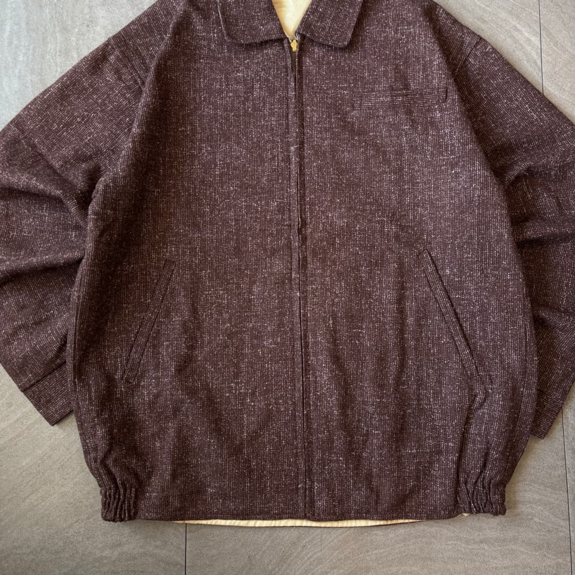 90s Vintage Nep Tweed work jacket 상품이미지4