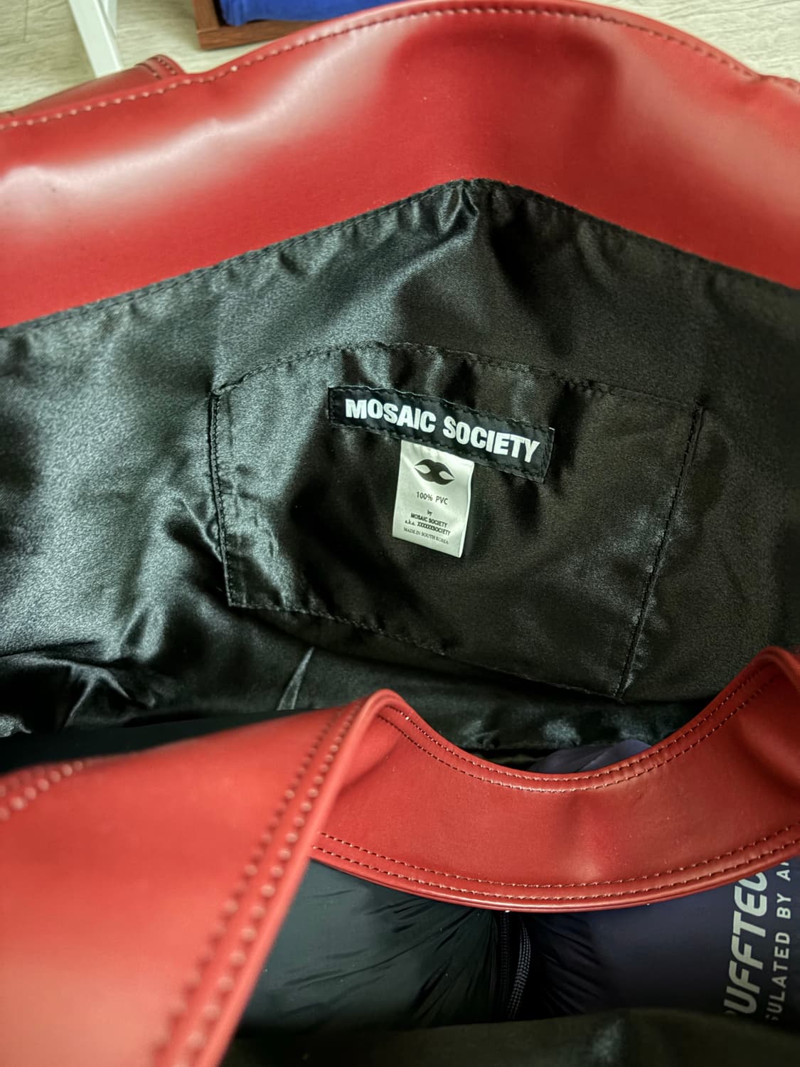 모자이크 소사이어티 버건디 가방 상품이미지3