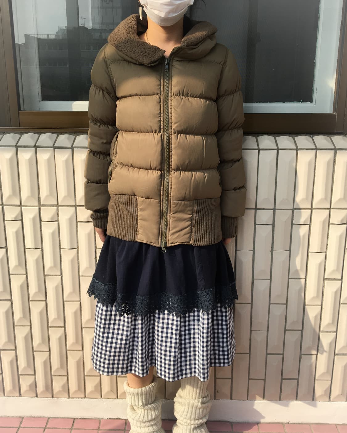 Thick neck point padded jacket 상품이미지1