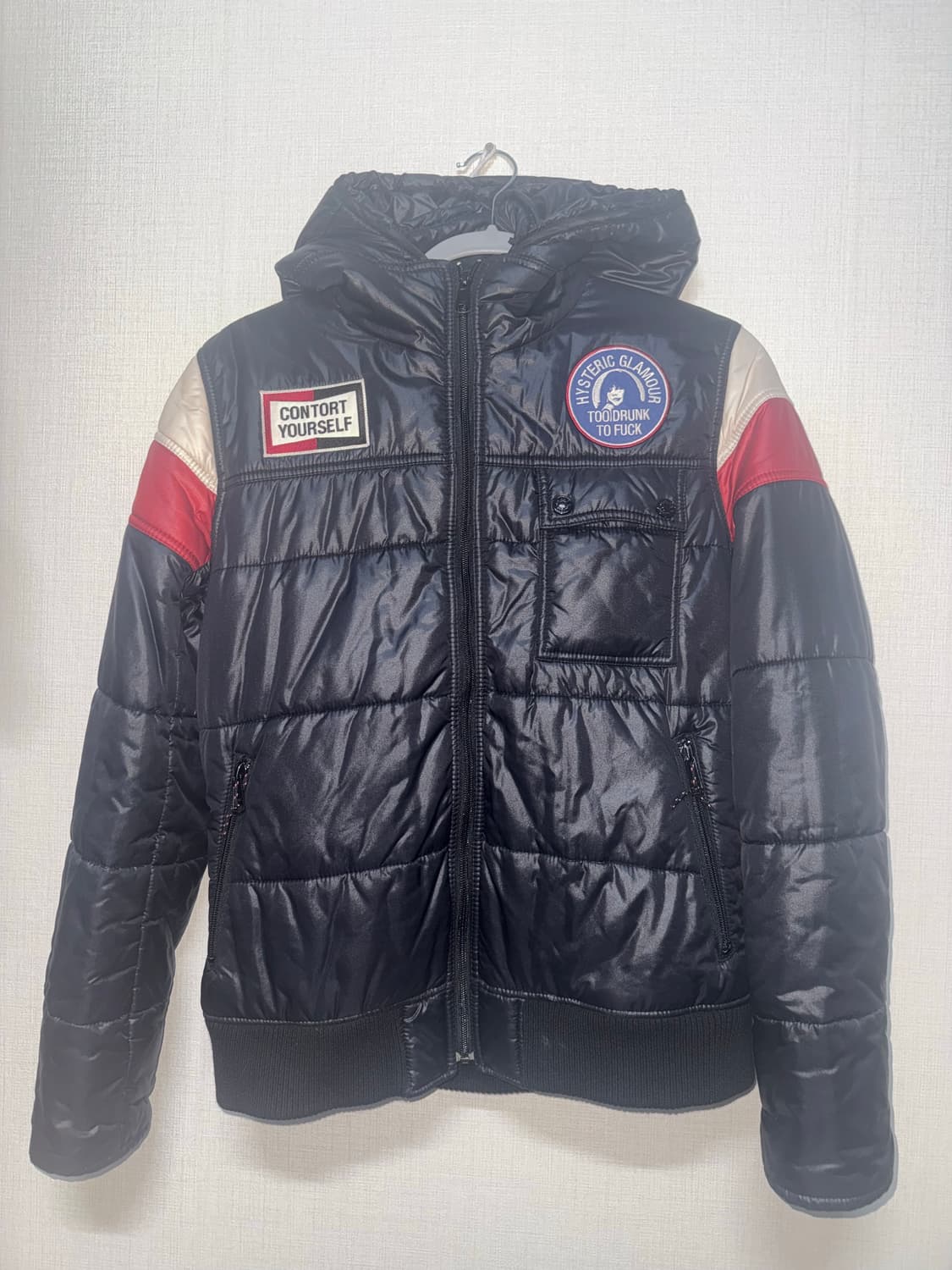 HYSTERIC GLAMOUR 히스테릭 글래머 걸스 패치 패딩 상품이미지1