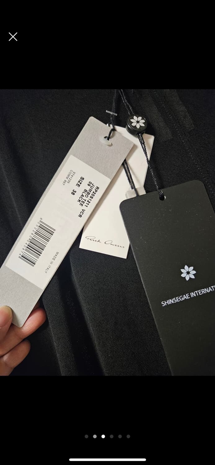 릭오웬스 티셔츠 38 사이즈 새상품 상품이미지3