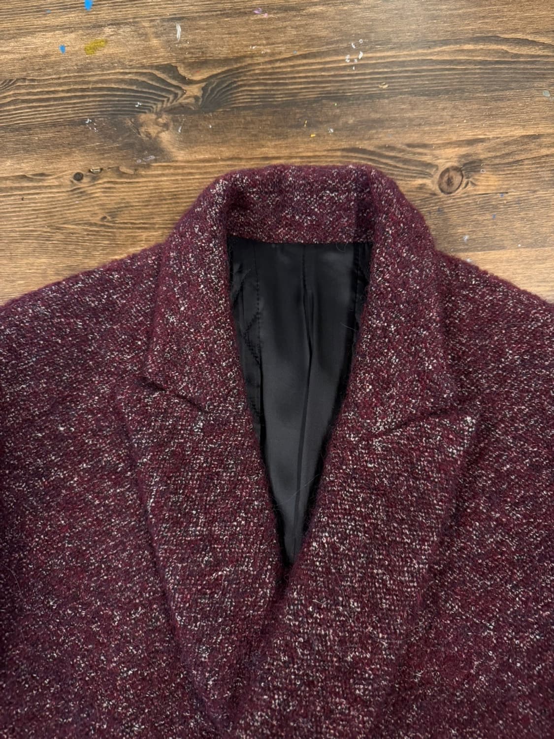 솔리드옴므 모헤어 더블 브레스티드 코트 슬림100 상품이미지6