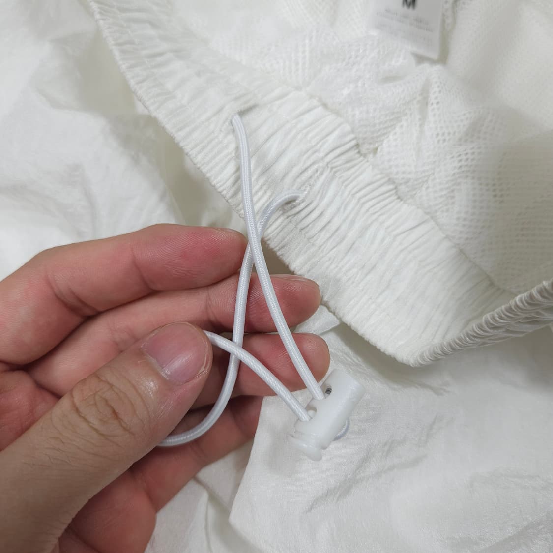 배드블러드 화이트 우븐팬츠  상품이미지3