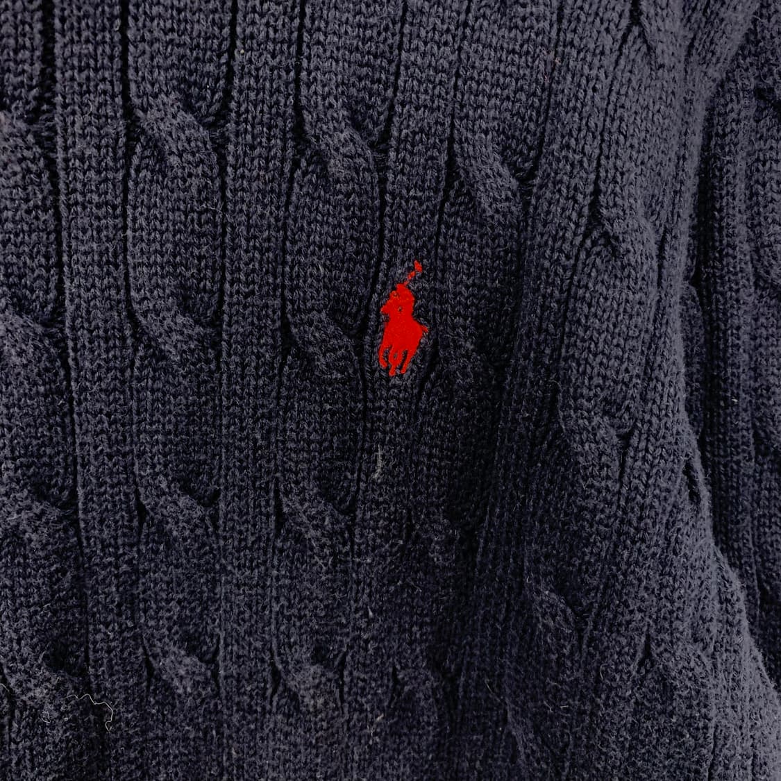 폴로 랄프로렌 신형 네이비 꽈배기 니트 상품이미지3