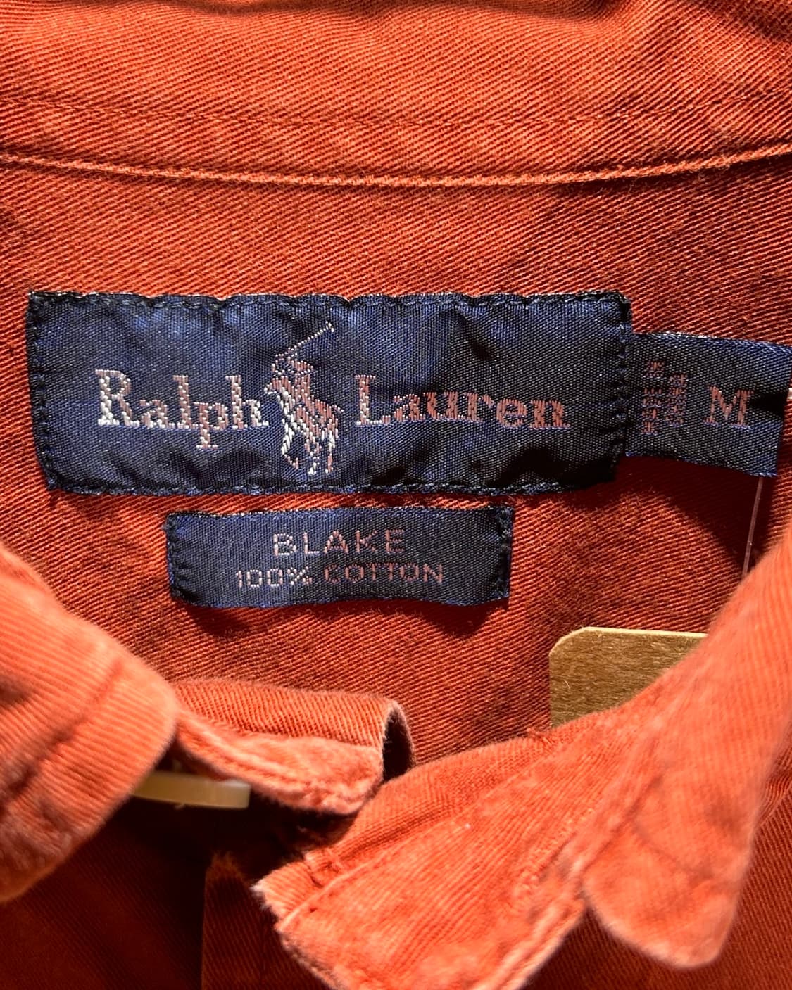 M 폴로랄프로렌 블레이크 딥오렌지 셔츠 상품이미지5