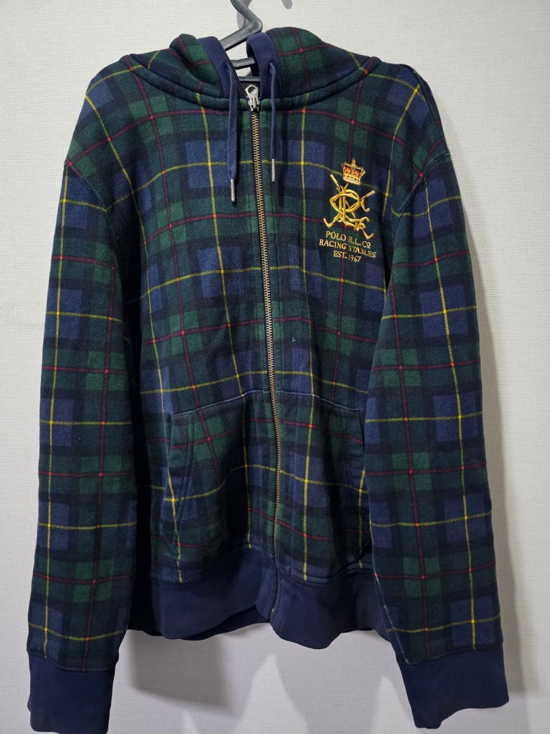 폴로 POLO 빅포니 타탄체크 후드집업 105 / XL 상품이미지1