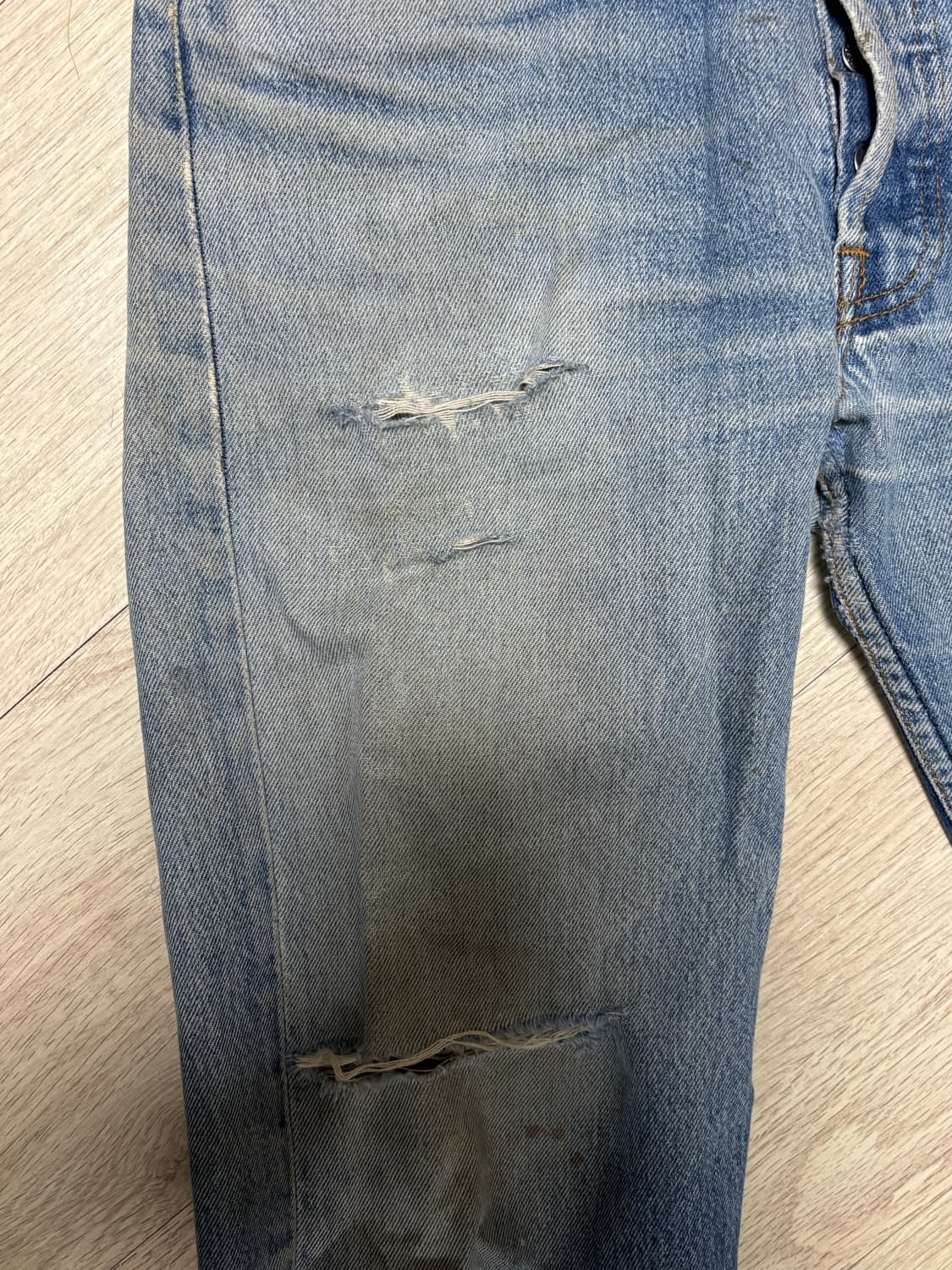 90s Levis Stressed 501 Made in USA 상품이미지4