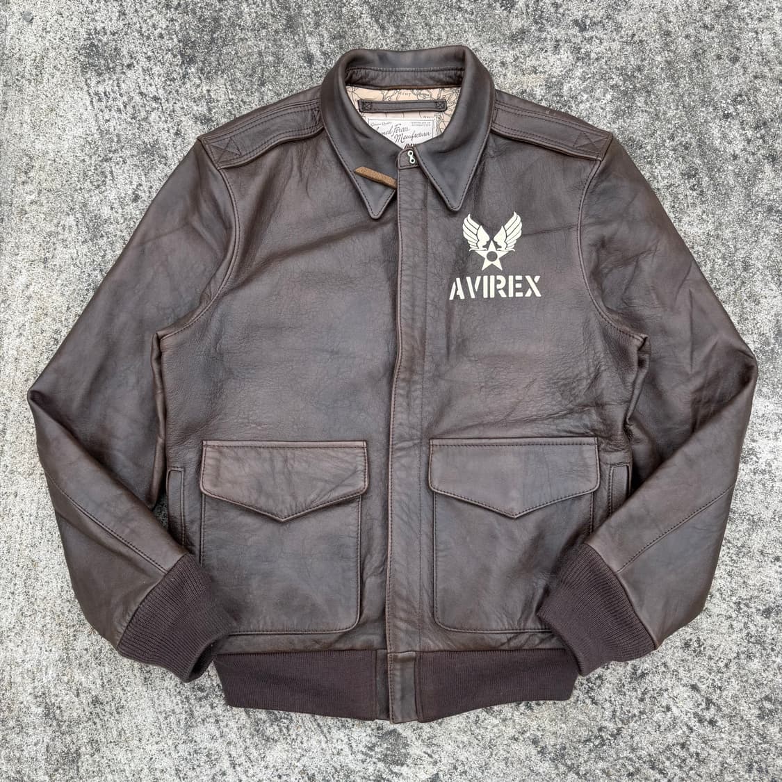 [L] Avirex 아비렉스 핀업걸 A-2 레더 자켓 상품이미지1