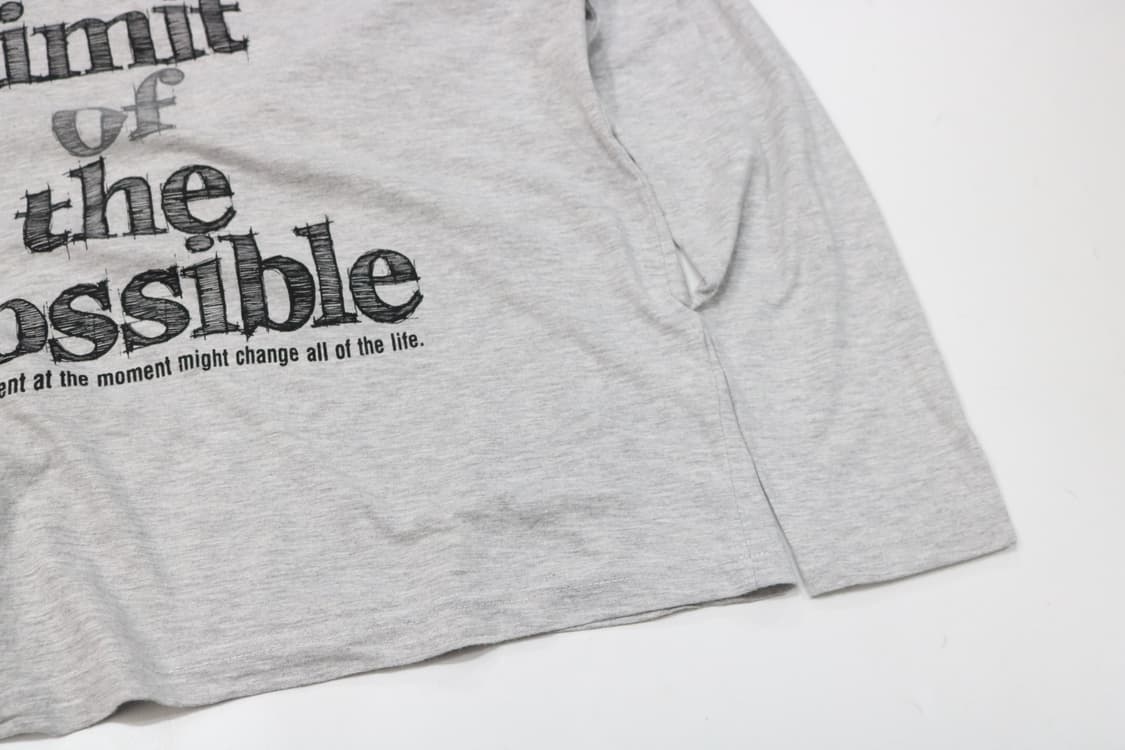 타임스텝 빈티지 그레이 타이포그래피 롱 슬리브 (LL) 상품이미지5