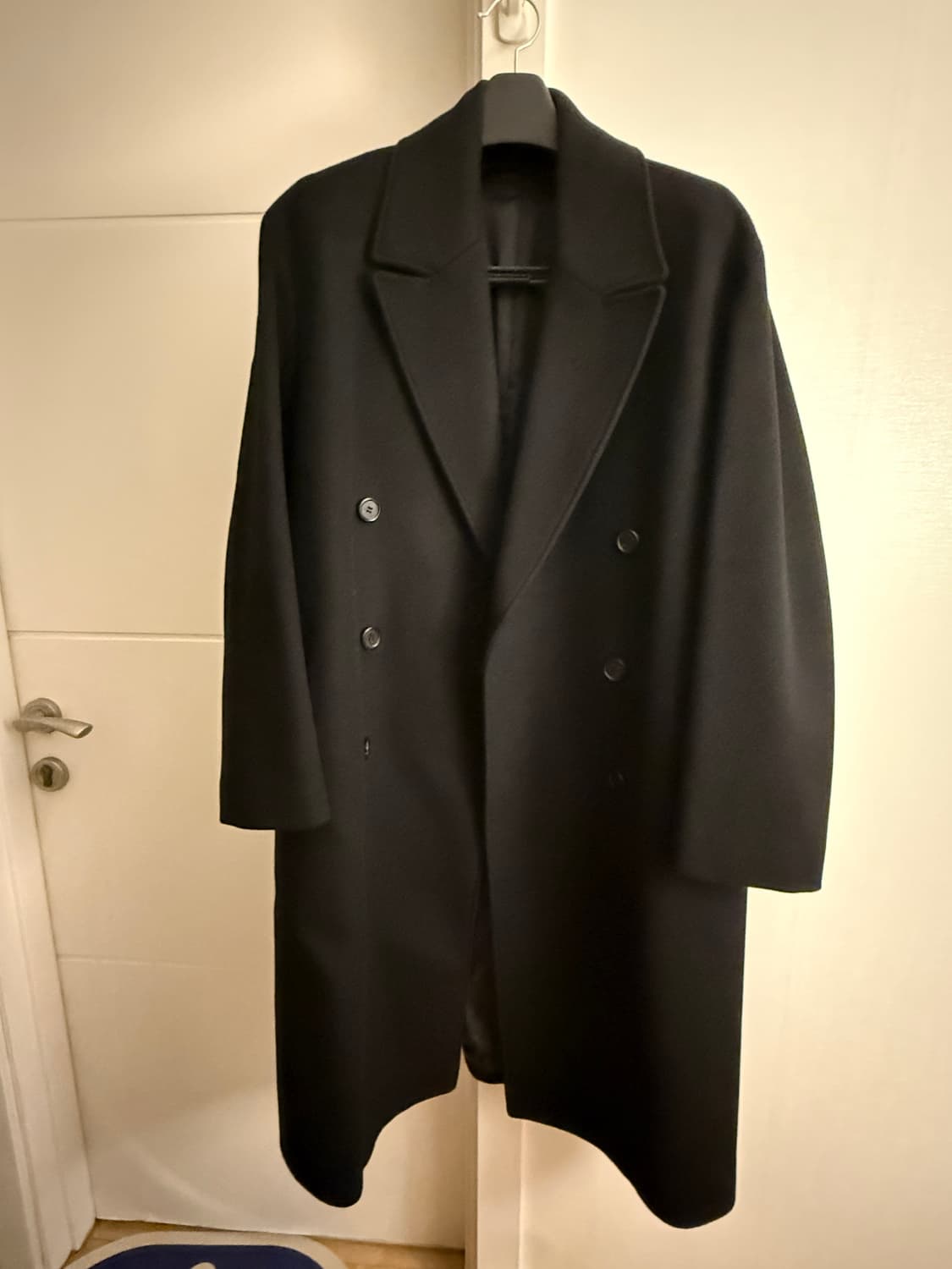 쿠어 coor 오버핏 더블 롱 코트 상품이미지1