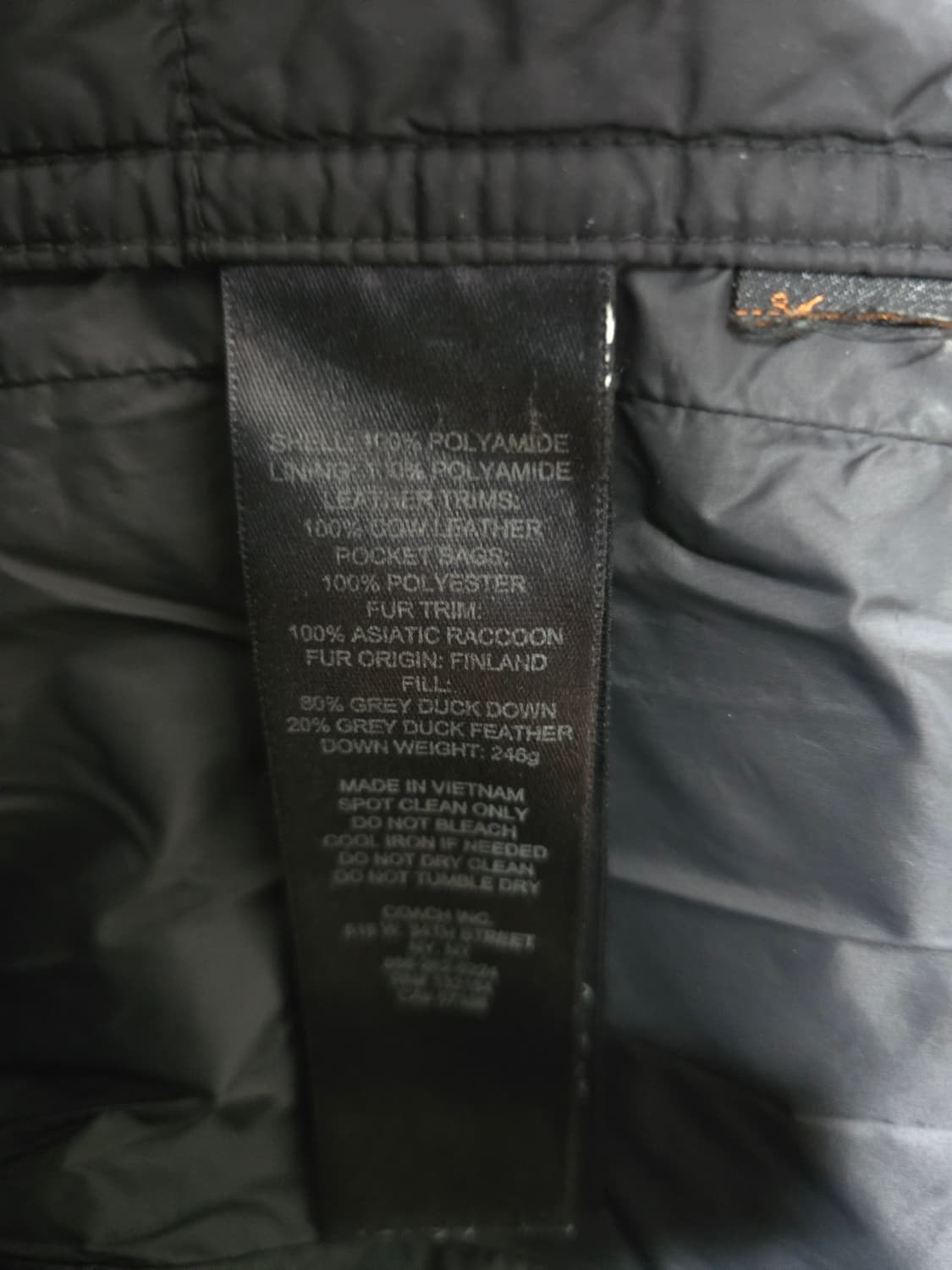 COACH 코치 여성 덕다운 롱패딩.
싸이즈 m
 상품이미지8