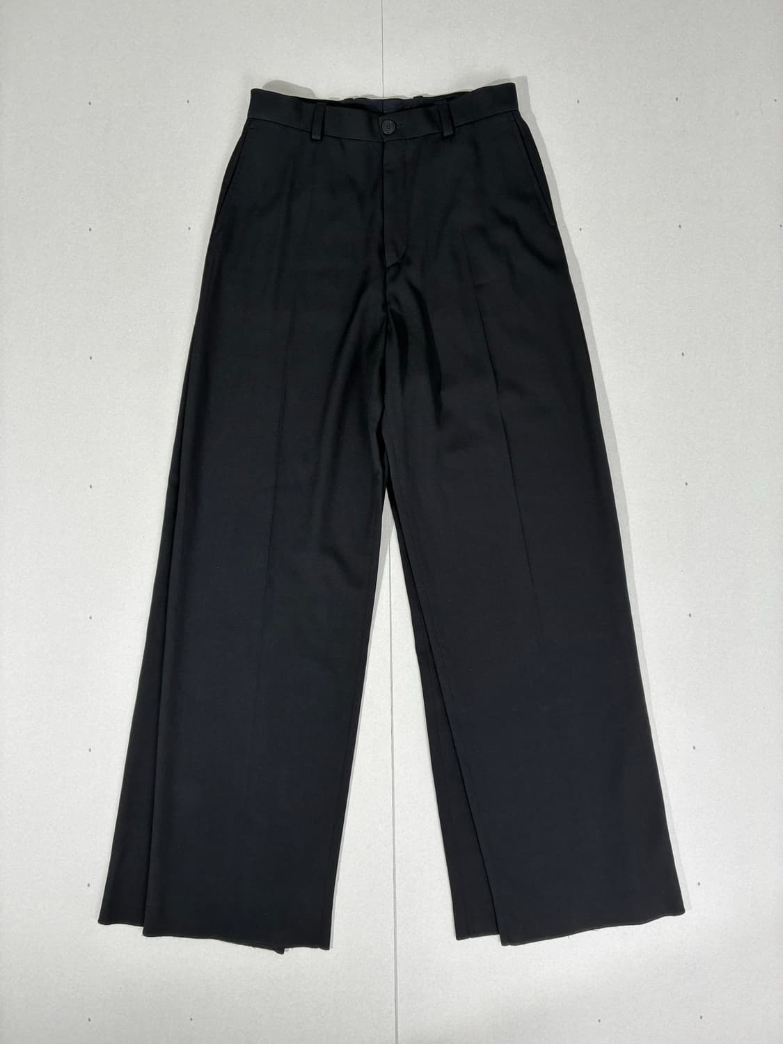 발렌시아가 더블 프론트 테일러드 팬츠 블랙 상품이미지7