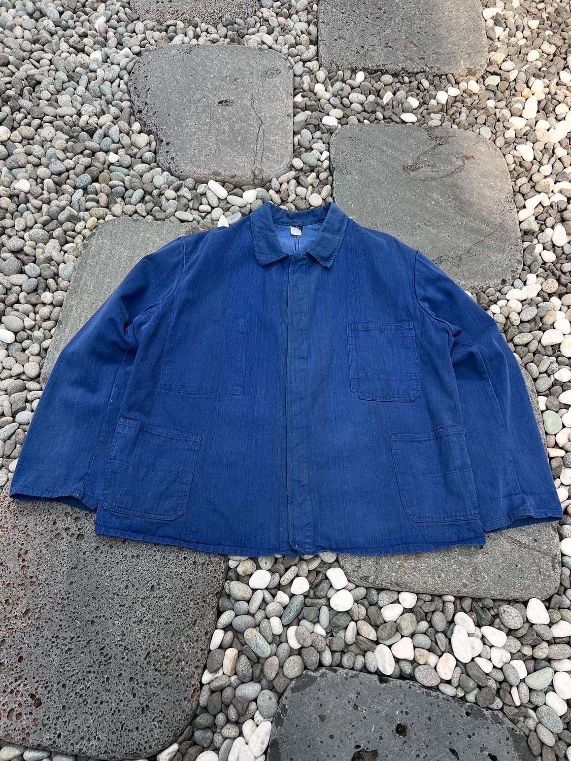 OLD VINTAGE "DENIM" FRENCH 빈티지프렌치데님워크자켓 상품이미지1