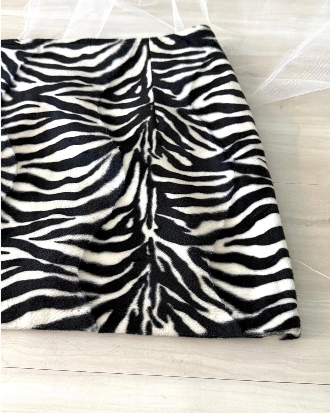 Zebra patterned mini skirt  상품이미지9
