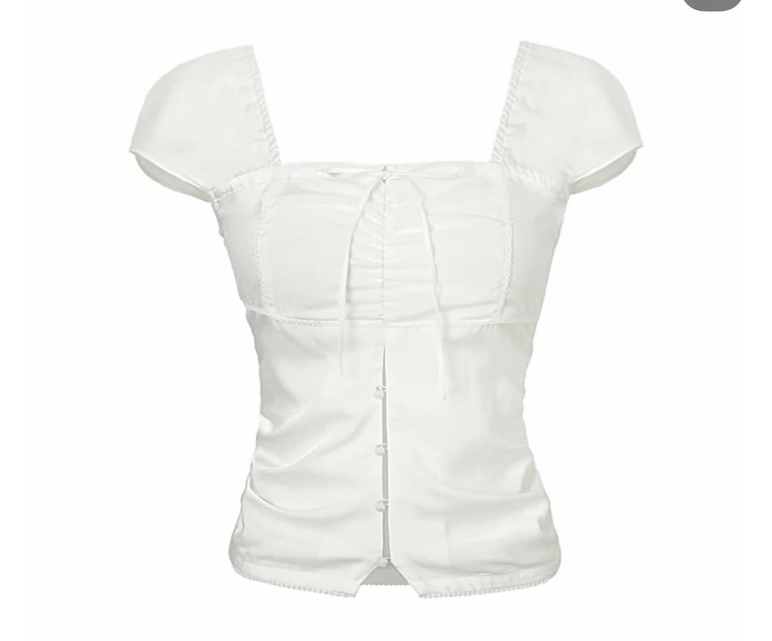 Forusring YOUR SHIRRING BLOUSE [WHITE] 상품이미지2