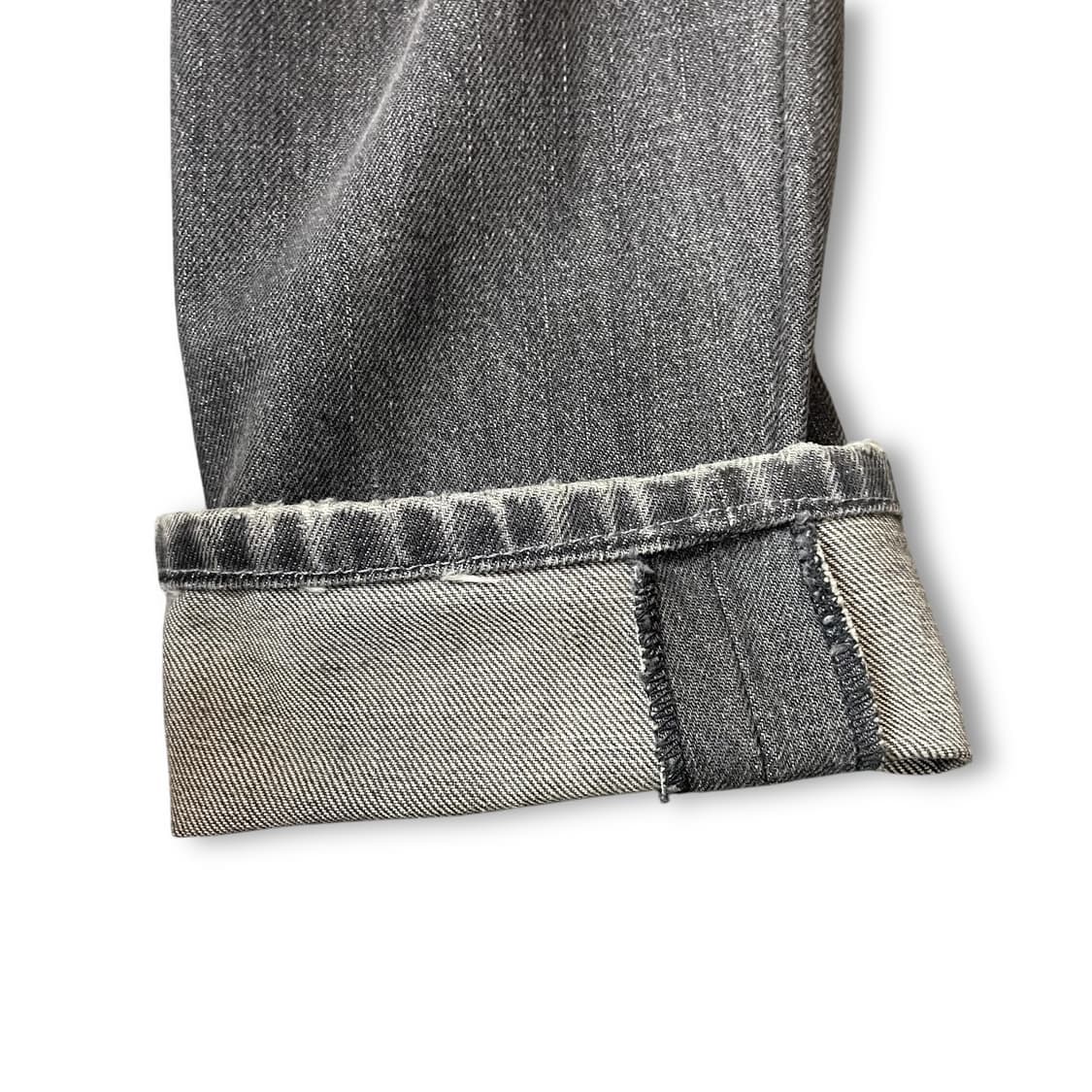 (33) 디젤 그레이 데미지 흑청 워싱 데님 팬츠 상품이미지6