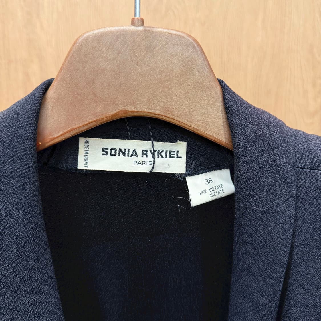 소니아 리키엘 딥 브이넥 미디 원피스 랩 스타일 허리 셔링 디테일 블랙 상품이미지7