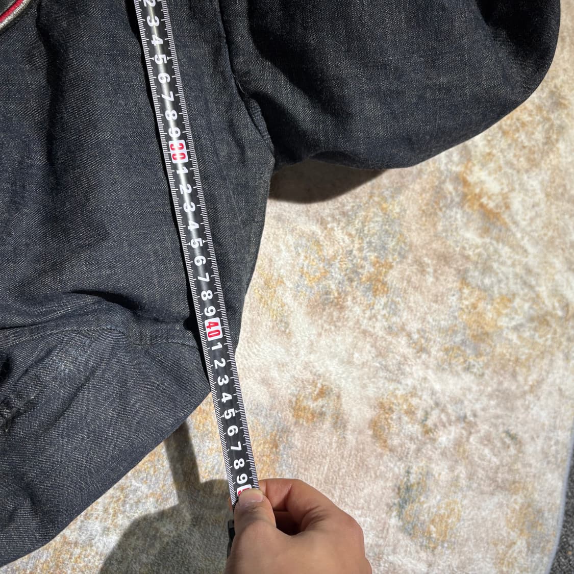 에비수 빈티지 데님 퍼 후드 자켓 상품이미지9