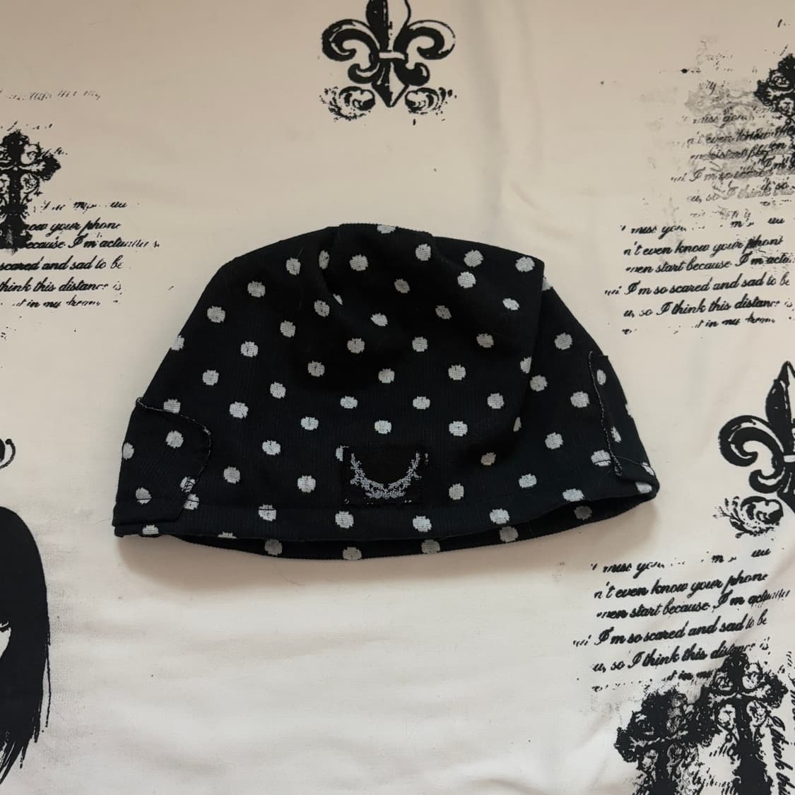 • black dot ribbon beanie 상품이미지5