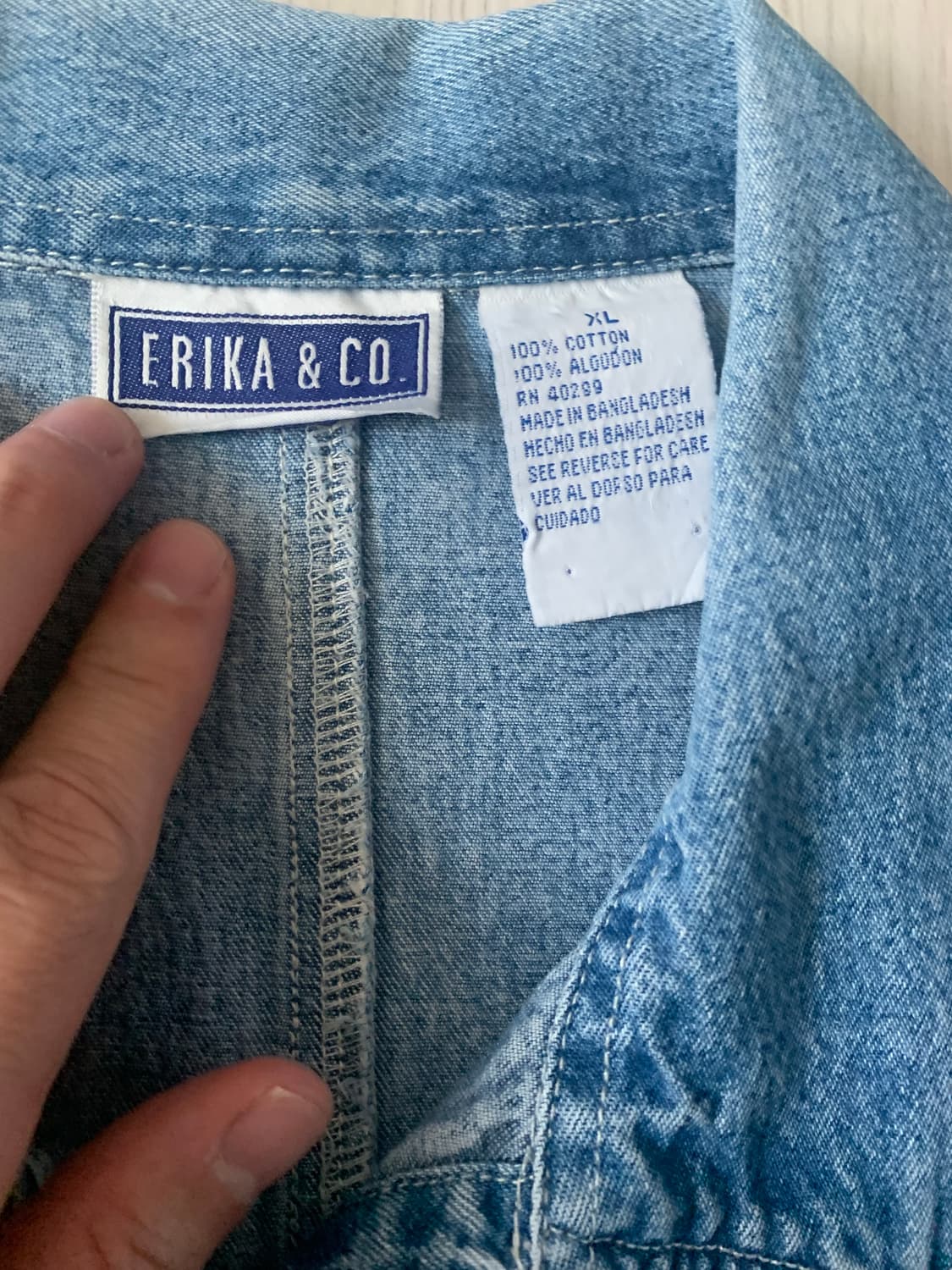 ERIKA  데님 초어 재킷  상품이미지3