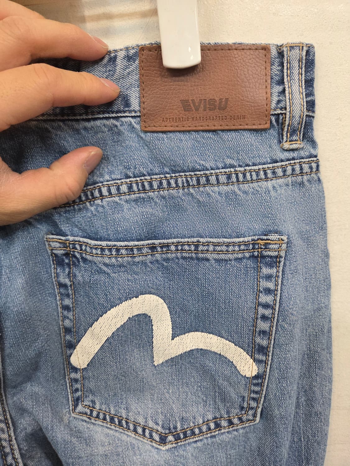 에비수 데미지 데님팬츠 30 상품이미지3