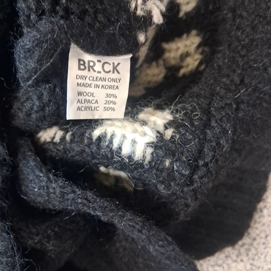 MISU A BARBE x BRICK  ALPACA CARDIGAN 상품이미지4