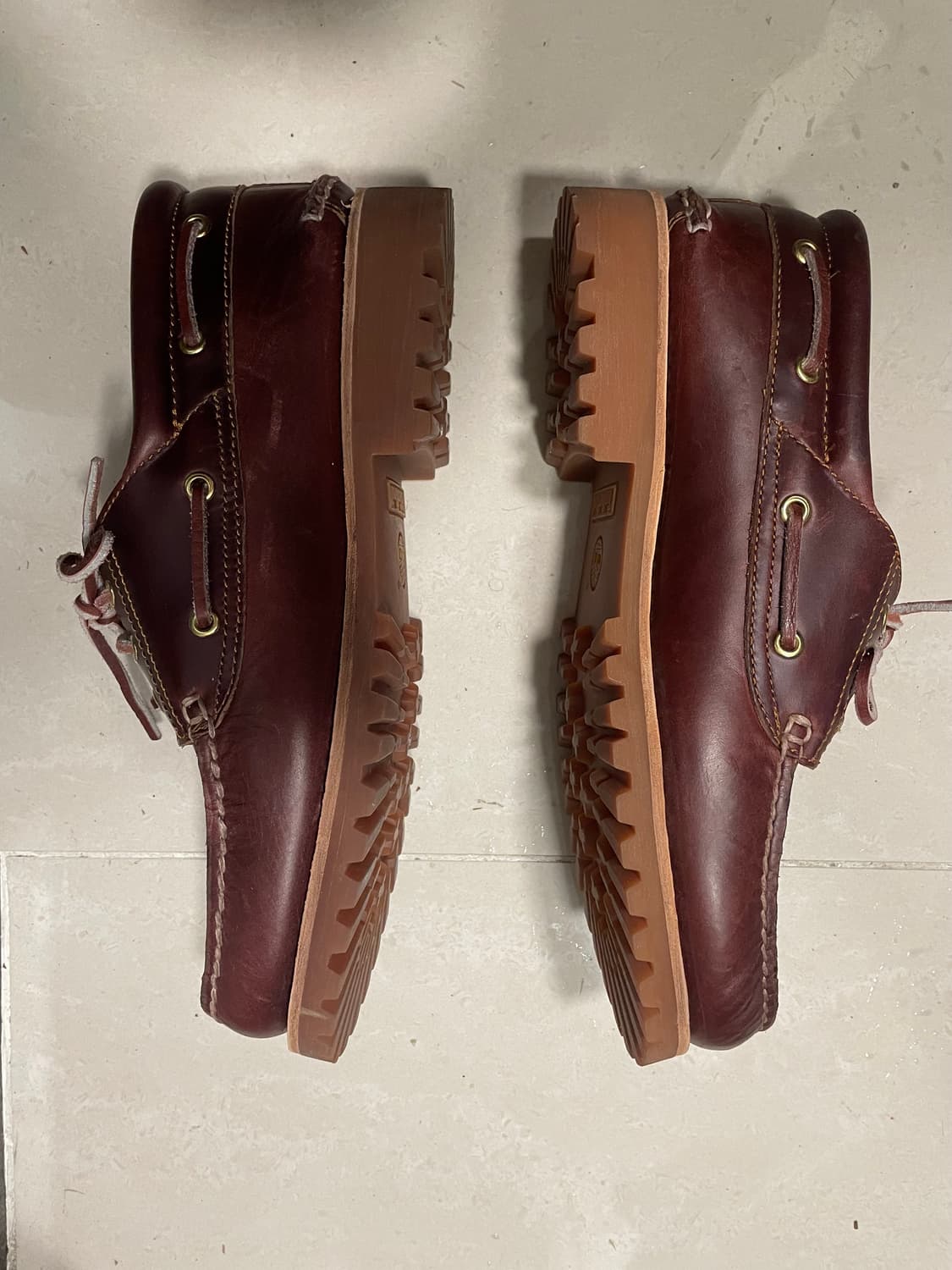 (285)팀버랜드 3아이 보트슈즈 버건디 상품이미지3