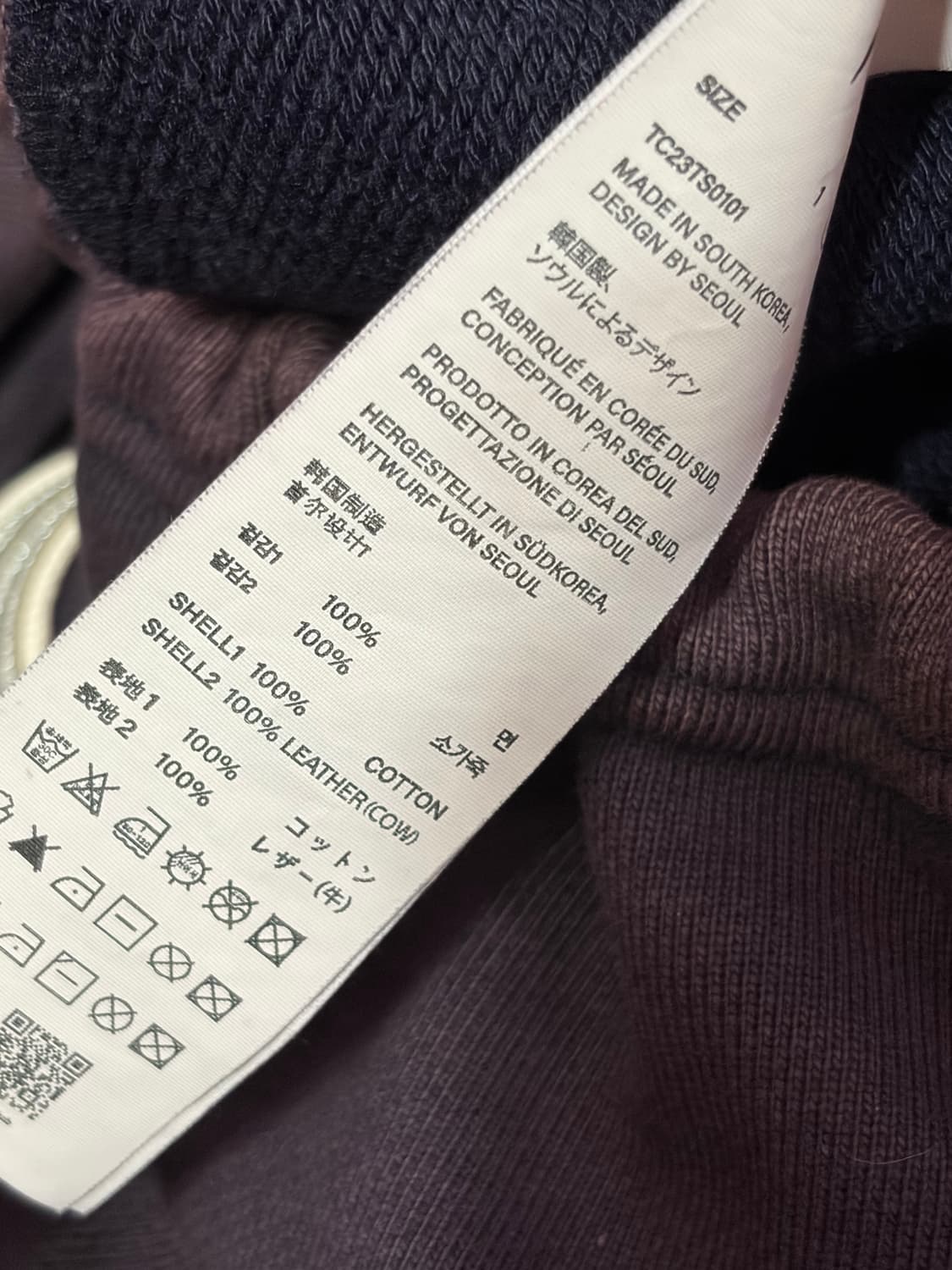 떠그클럽 락후디 네이비 2size M 상품이미지4